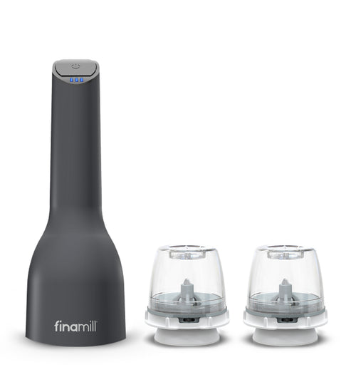 FinaMill – USB Rechargeable Pepper Mill & Spice Grinder in One, Multiple Colors